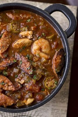  Les Gumbo Ya Ya: Une Explosion d'Épices Créoles dans un Riche Ragout Louisianais!